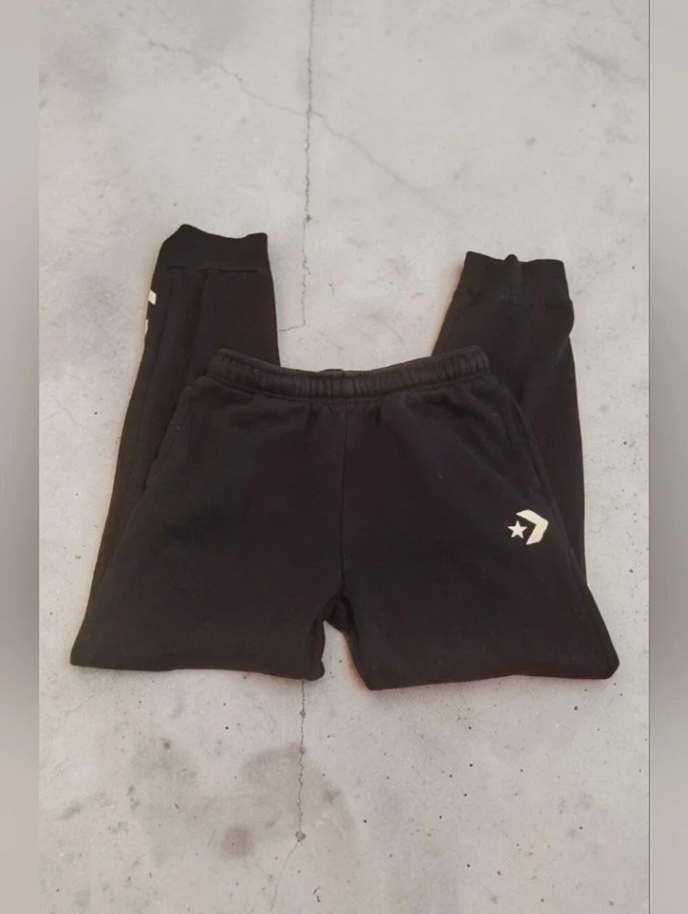 Converse Kids Black Fleece Jogger Sweatpants Size Junior XL (14-16)